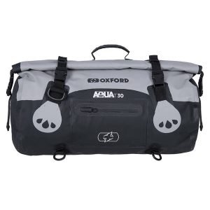 OXFORD Aqua T30 Black Grey Roll Bag