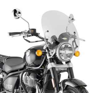 GIVI 9058A Royal Enfield Transparent Screen fits SUPER METEOR 650